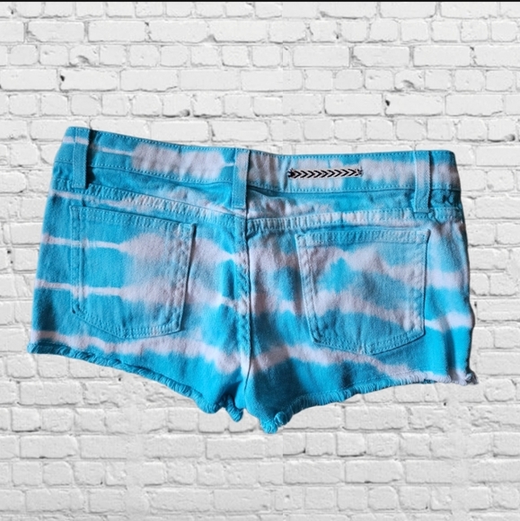 California Mon Rise Tie Dye Jean Shorts - Picture 2 of 3